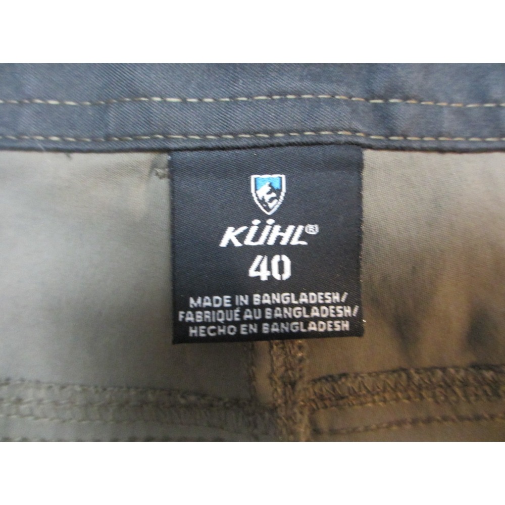 Kuhl Shorts Mens 40 Olive Green Nylon Stretch Cargo Renegade Hiking Outdoor - Picture 3 of 16